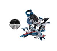 Bosch Professional BITURBO GCM 18V-216 DC - Ingletadora telescópica a batería (Brushless, 18V, Ø 216 mm, Dual láser, Connectivity, 2 discos, sin batería)