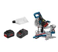 Bosch Professional BITURBO GCM 18V-216 - Ingletadora telescópica a batería (18V, disco Ø 216 mm, láser, 2 baterías x 5,5 Ah ProCORE18V, en caja)
