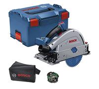 Bosch Professional BITURBO GKT 18V-52 GC - Sierra circular de inmersión a batería (Brushless, 18V, disco Ø 140 mm, Connectivity, sin batería, en L-BOXX)