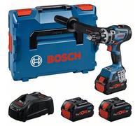 Bosch Professional 0615A5002T GSR 18V-150 C Taladro sin cable 18V 3 x ProCore 8.0Ah en L-Boxx