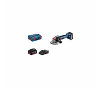 Bosch Professional BOS4059952569017 Amoladora angular profesional con 2 baterías 4Ah