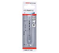 BOSCH Broca para metal HSS PointTeQ HEX con vástago de 6 puntas; 2,5 mm (5 unidades) 2608577518