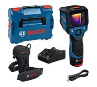 Bosch Professional Cámara térmica GTC 12V-450-13 (resolución de 256 x 192 px, de -20 °C a +450 °C, fuente de alimentación dual, adaptador, 4 LR6 AA de 1,5 V, funda, cable USB-C®, caja plegable)
