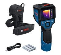 Bosch Professional Cámara térmica GTC 12V-450-13 (resolución de 256x192 px, -20 °C a +450 °C, batería de iones de litio GBA 12V 2.0 Ah, cargador GAL 12V-40, funda, cable USB-C®, L-BOXX)