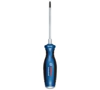 Bosch Professional 1600A01TG2 Destornillador de estrella, cromo vanadio, mango softgrip con cabezal de acero, Azul, PH1 x 100mm