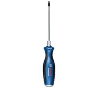 Bosch Professional 1600A01TG3 Destornillador de estrella, cromo vanadio, mango softgrip con cabezal de acero, Azul, PH2 x 125mm