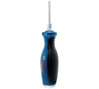 Bosch Professional 1600A01TG0 Destornillador plano, cromo vanadio, mango softgrip con cabezal de acero, azul, SL5.5x100mm