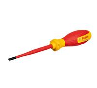 Bosch Professional destornillador VDE SL/PZ1x100 (certificado hasta 1000 V, aislado con elastómero termoplástico (TPE))