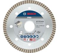 Bosch Professional - Disco de corte de diamante Best for Ceramic Extra-Clean Turbo, 115 x 22.23 x 1.4 x 7 mm, Gris