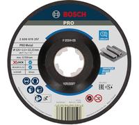 Bosch Professional Expert - Disco de corte acodado (para metales, X-LOCK, Ø125 mm, diámetro del orificio: 22,23 mm, grosor:2,5 mm), Negro