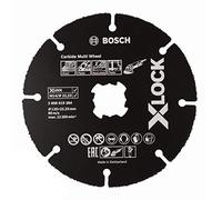 Bosch Professional Expert - Disco de corte (para madera y plásticos, X-LOCK, Ø125 mm, diámetro del orificio: 22,23 mm, grosor:1 mm), Negro