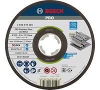 Bosch Professional Expert - Disco de corte recto (para inoxidable, X-LOCK, Ø115 mm, diámetro del orificio: 22,23 mm, grosor:1,6 mm), Negro