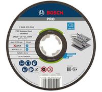Bosch Professional Expert - Disco de corte recto (para inoxidable, X-LOCK, Ø125 mm, diámetro del orificio: 22,23 mm, grosor:1,6 mm), Negro