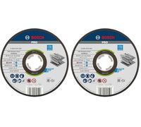 Bosch Professional Expert - Disco de corte recto (para inoxidable, X-LOCK, Ø125 mm, diámetro del orificio: 22,23 mm, grosor:1,6 mm), Negro (Paquete de 2)