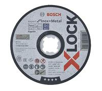 Bosch Professional Expert - Disco de corte recto (para inoxidable y metales, X-LOCK, Ø125 mm, diámetro del orificio: 22,23 mm, grosor:1 mm), Negro