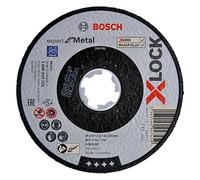 Bosch Professional Expert - Disco de corte recto (para metales, X-LOCK, Ø125 mm, diámetro del orificio: 22,23 mm, grosor:2,5 mm), Negro