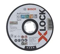 Bosch Professional Expert - Disco de corte recto (para MultiMaterial, X-LOCK, Ø125 mm, diámetro del orificio: 22,23 mm, grosor:1 mm), Negro