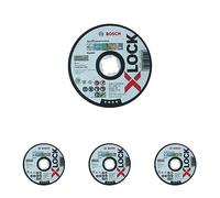 Bosch Professional Expert - Disco de corte recto (para MultiMaterial, X-LOCK, Ø125 mm, diámetro del orificio: 22,23 mm, grosor:1 mm), Negro (Paquete de 4)