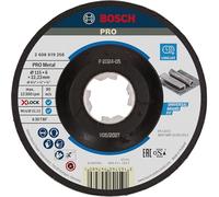 Bosch Professional Expert - Disco de desbaste acodado (para metales, X-LOCK, Ø115 mm, diámetro del orificio: 22,23 mm, grosor:6 mm), Negro