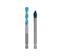 Bosch Professional EXPERT HEX-9 Hard Ceramic and Multi Construction - Juego de brocas (2 unidades, para hormigón, azulejos blandos, diámetro de 8,0, 8,0 mm, accesorios para taladro y destornillador)