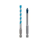 Bosch Professional EXPERT HEX-9 Hard Ceramic and Multi Construction - Juego de brocas (2 unidades, para hormigón, azulejos blandos, diámetro de 6,0, 6,0 mm, accesorios para taladro y destornillador)