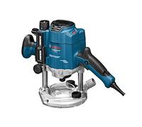 Bosch Professional fresadora de superficie GOF 1250 CE (incl. llave de boca fija 19 mm, tope paralelo con ajuste preciso, adaptador de casquillo copiador, pinzas de sujeción con tuerca 8 mm)