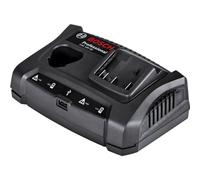 Bosch Professional GAX 18V-30 Cargador doble para batería de litio, puerto USB, 10,8 V-12 V-14,4 V-18 V