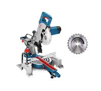 Bosch Professional GCM 80 SJ Tronzadora 216 mm 1400 W 0601B19001 con 2 hojas de sierra