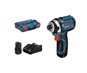 Bosch Professional GDR 12V-105 - Atornillador de impacto a batería (2 baterías x 2.0 Ah, 12V, 105 Nm, en L-BOXX)