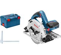 Bosch Professional GKS 55+ GCE - Sierra circular (1350 W, Ø disco 165 mm, vel. regulable, compatible carril guía, en L-BOXX)