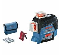 Bosch Professional GLL 3-80 C Nivel láser de línea 3x360° alcance 30-120m IP54 Bluetooth (versión con batería)