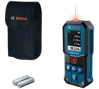 Medidor láser GLM 40-31 de Bosch Professional (IP65, cálculos automáticos de Longitud/área/Volumen, Pantalla a Color con iluminación intensa, Compatible con batería de Iones de Litio)