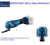 BOSCH® Professional GOP 185-LI 18V La multiherramienta multicortadora perfecta
