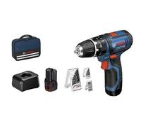 Bosch Professional GSB 12V-15 Taladro Percutor + 2 x Baterias + Juego Brocas + Maletin (Outlet)