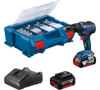 Bosch Professional GSB 18V-55 - Taladro con Percusión a Batería - 2 x 4.0Ah incl. accesorios