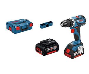 Bosch Professional GSB18-2-LI PLUS Destornillador de martillo 2 x 18V, 2 Ah