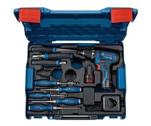 Bosch Professional GSR 12V-15 Taladro destornillador con herramientas manuales (BOS4053423240146)