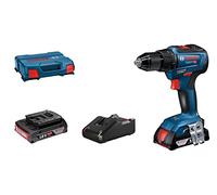 Bosch Professional GSR 18V-55 - Atornillador a batería (2 baterías x 2.0 Ah, 18V, 55 Nm, en L-Case)