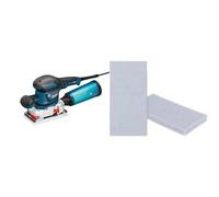 Bosch Professional GSS 230 AVE - Lijadora orbital (plato lijador 182 x 92 mm, en L-BOXX) + 10x Set de mallas de lija Expert M480, para Madera dura, Pintura sobre madera, 93x186 mm, Grano 80, 120, 180