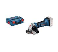 Bosch Professional GWS 18-125 V-LI - Amoladora angular a batería (18 V, 10.000 rpm, Ø disco 125 mm, sin batería, en L-BOXX) [Clase de eficiencia energética A+]