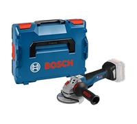 Bosch Professional GWS 18V-10 PSC Amoladora angular a batería, módulo Connectivity, hombre muerto, sin batería, en L-BOXX, 18 V