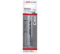 BOSCH Broca helicoidal con vástago hexagonal HSS 3,0 mm 3 x 33 x 72 mm 2608577048