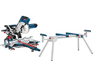 Bosch Professional ingletadora telescópica GCM 8 SJL + mesa de trabajo GTA 2600 (potencia 1600 W, Ø de disco de sierra: 216 mm)