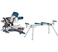Bosch Professional ingletadora telescópica GCM 8 SJL + mesa de trabajo GTA 2600 (potencia 1600 W, Ø de disco de sierra: 216 mm)