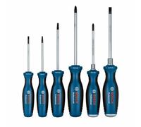 Bosch Professional - Juego 6 destornilladores (incl. Phillips, Plano, Torx, Pozidriv, en caja)