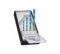 Bosch Professional - Juego de 4 brocas multiuso Robust Line CYL-9 MultiConstruction - Acero Inoxidable, 4, 5, 6, 8 mm