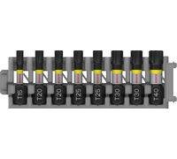 Bosch Professional - Juego de accesorios (8 piezas) Juego de destornilladores Torx (Impact Control, Pick and Click), Cranberry, T Bits-Länge 25 mm