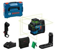 Bosch Professional L1ser de ldnea GLL 12V-100-33 CG, 3 ldneas l1ser en 360 0, alcance 100 m, maletdn, L-BOXX con cargador de baterda