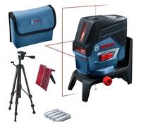 Bosch Professional Nivel Láser GCL 2-50 C (láser rojo, interior, con función aplicación, soporte, trípode BT 150, alcance visible: hasta 20 m, 4x pilas AA, en caja)