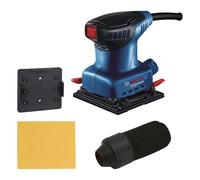 Bosch Professional lijadora orbital GSS 140 (motor de 220 W, vibración de 3,4 m/s2, con bolsa para polvo, placa punzonadora, hoja de lija C411)